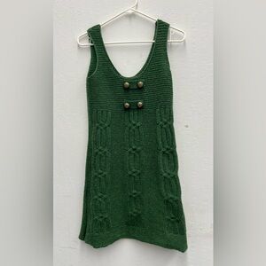 Cute Forrest green sleeveless sweater dress s in Size S